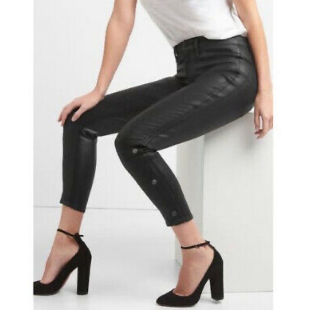 Gap Inner Cozy Leggings Coated Black•sz29R